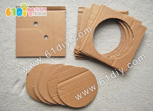 Carton handmade pizza