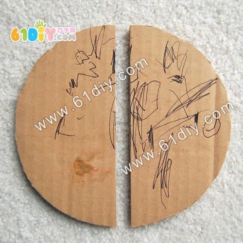 Carton handmade pizza