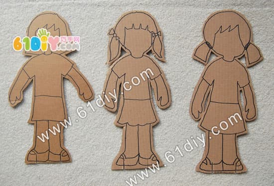 Three-dimensional villain handmade