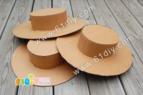 Cardboard making hat (3)