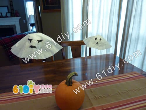 Halloween Handmade - Cake Paper Making Ghosts