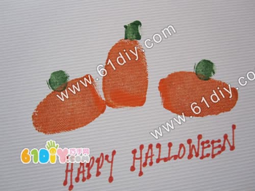 Halloween pumpkin card