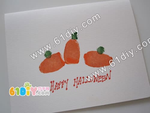 Halloween pumpkin card