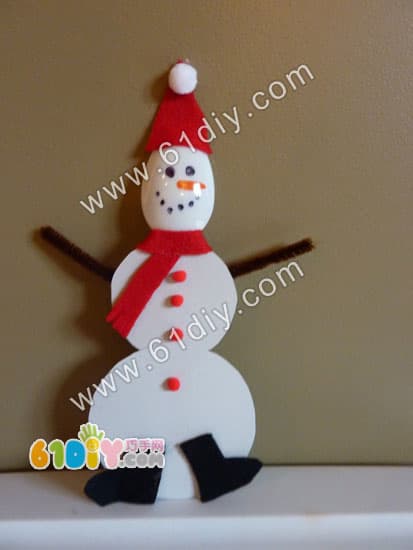 Spoon handmade - snowman