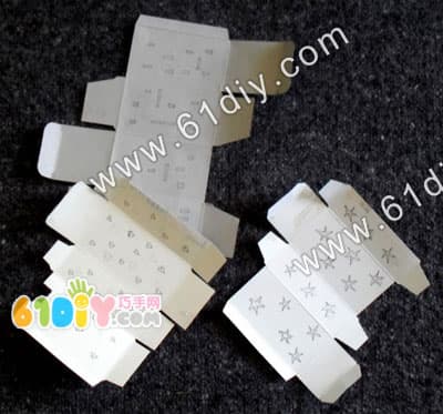 Waste carton lantern handmade