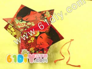 Simple red envelope lantern illustration