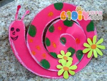 Flower snail handmade
