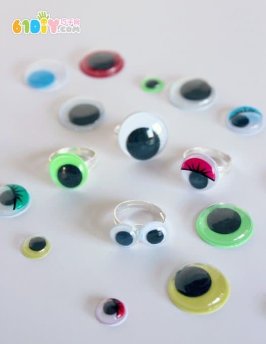 Active eyes small handmade - Halloween ring