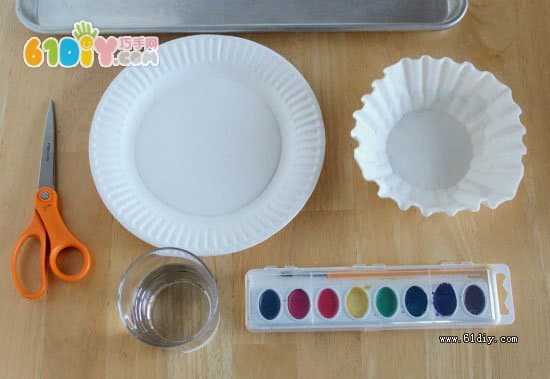 Paper plate rainbow and filter paper rainbow