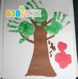 Creative apple tree painting