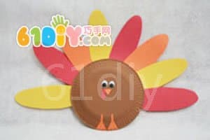 Thanksgiving paper tray turkey