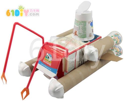 Milk carton paper tube making submarine