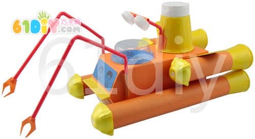 Milk carton paper tube making submarine