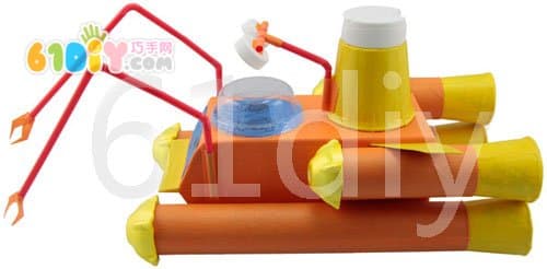 Milk carton paper tube making submarine