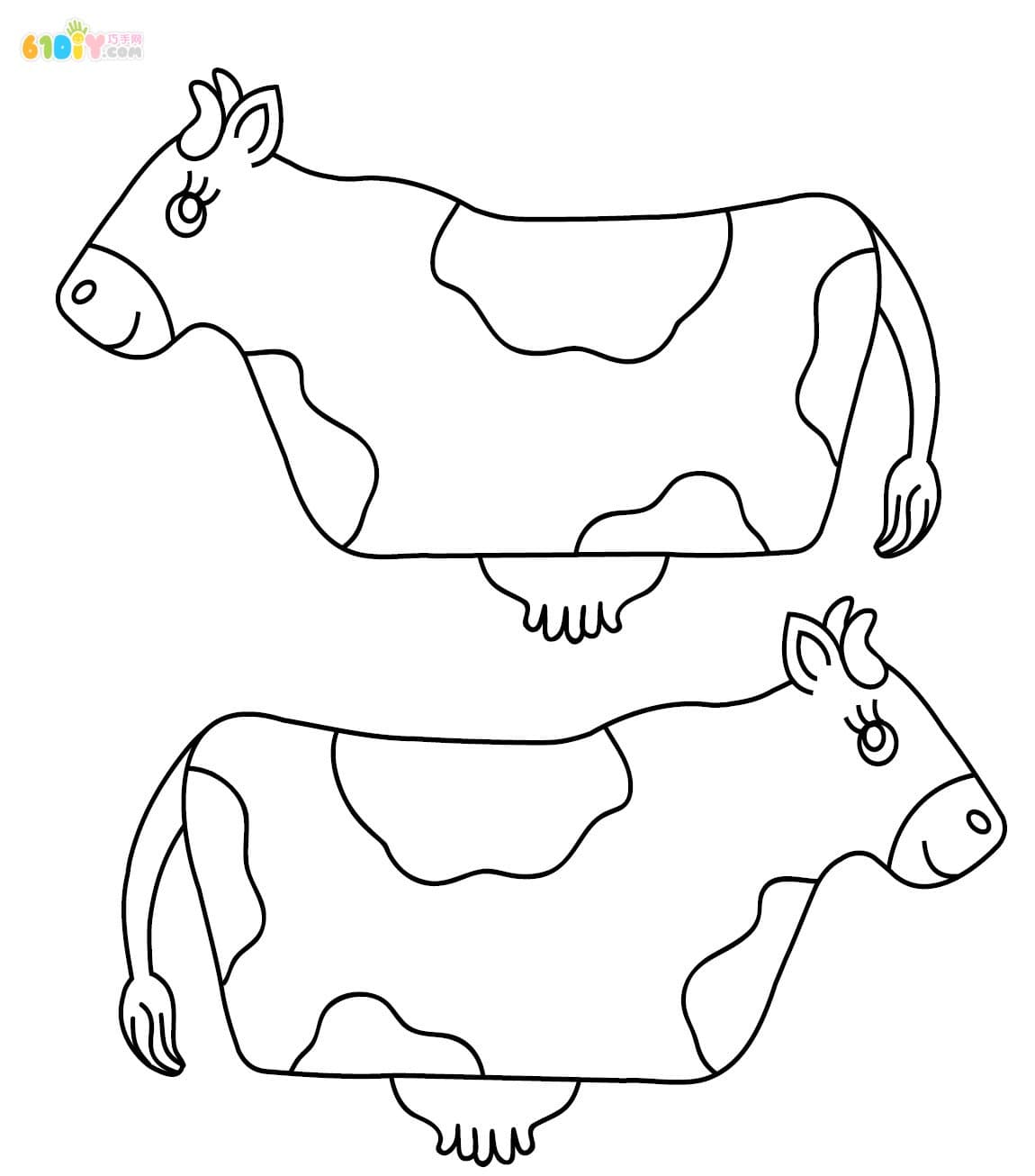 Cow coloring map
