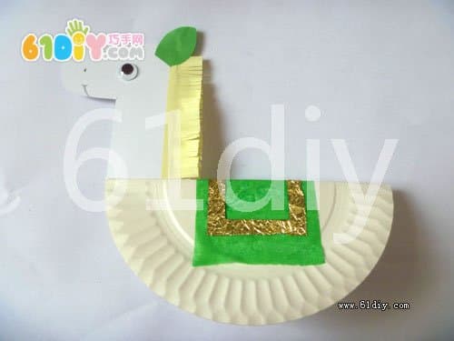 Cute paper plate pony handmade steps
