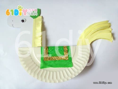 Cute paper plate pony handmade steps