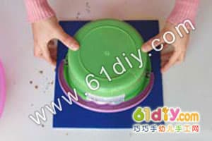 Sand handmade - birthday cake