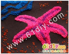 Salt rock three-dimensional painting handmade underwater world