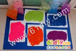 Salt rock three-dimensional painting handmade underwater world