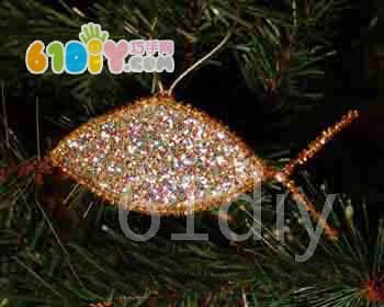Christmas shiny fish ornaments