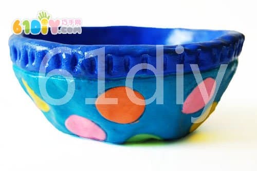 Clay making personality cup fruit bowl