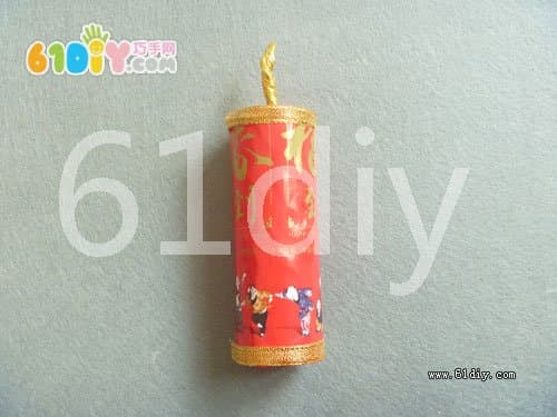 Red envelope firecrackers handmade