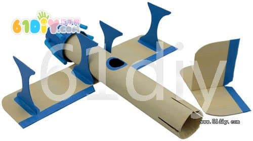 Cling film tube making aircraft model