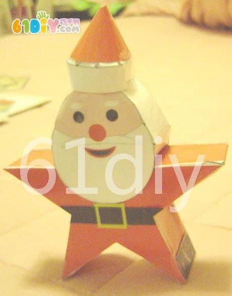 Three-dimensional Santa Claus handmade