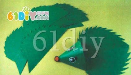 Kindergarten handmade - cute little hedgehog