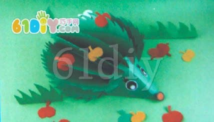 Kindergarten handmade - cute little hedgehog