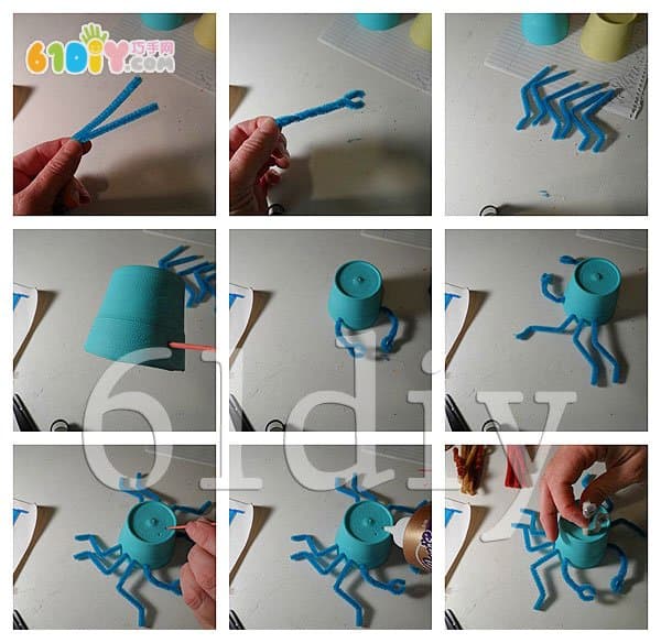 Paper cup crab handmade