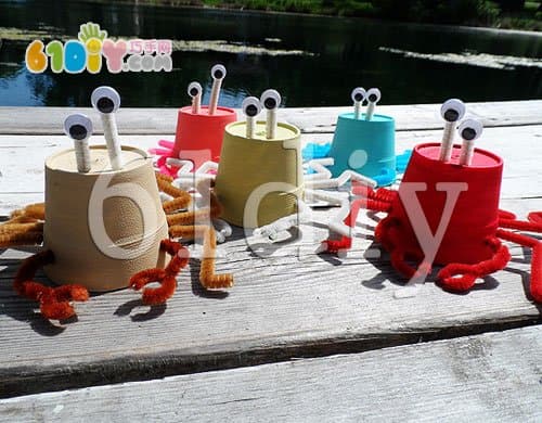 Paper cup crab handmade