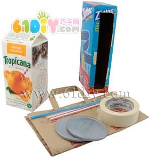 Milk box handmade carriage