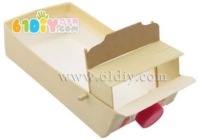 Milk box handmade carriage