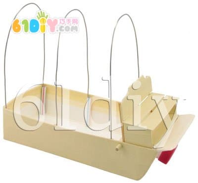 Milk box handmade carriage