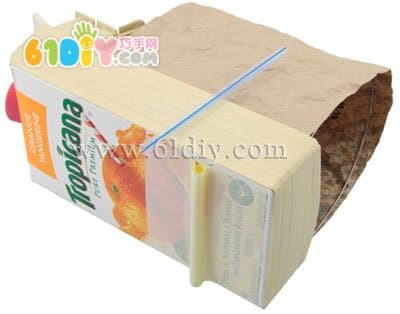 Milk box handmade carriage