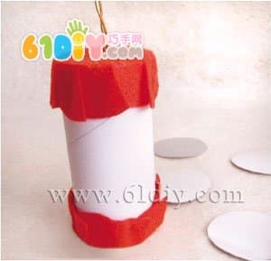 New Year's Handmade: Rolled Paper Core Firecracker Hanging