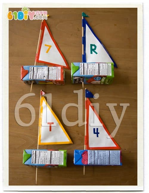 Yogurt box boat making