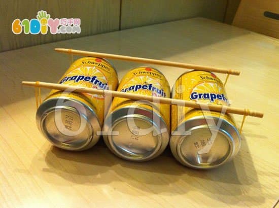 Cans making small sailboats