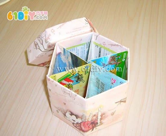 Waste phone card making storage box