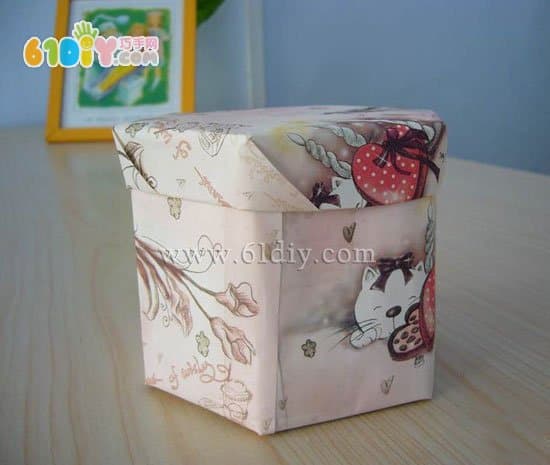 Waste phone card making storage box