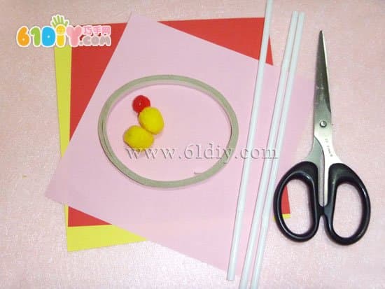 Simple three-dimensional flower making