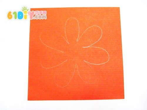 Simple three-dimensional flower making