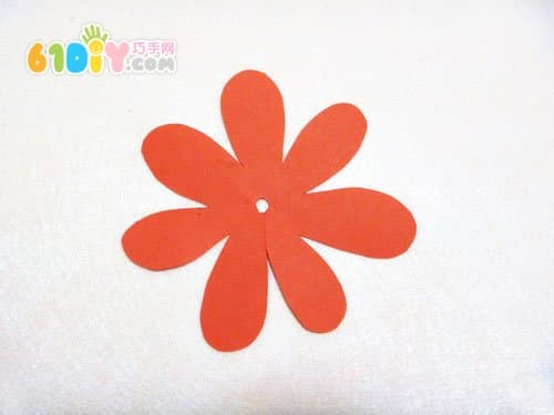Simple three-dimensional flower making