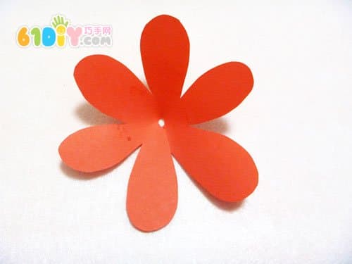 Simple three-dimensional flower making