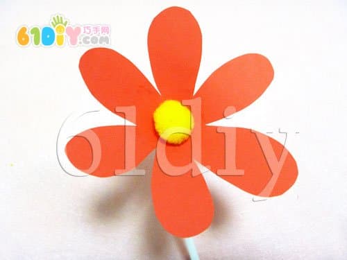 Simple three-dimensional flower making