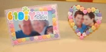 New Year's gift - love candy photo frame