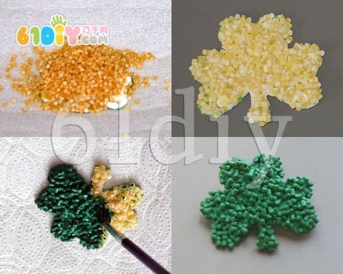 Noodles handmade lucky clover