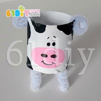 Roll paper core cow handmade